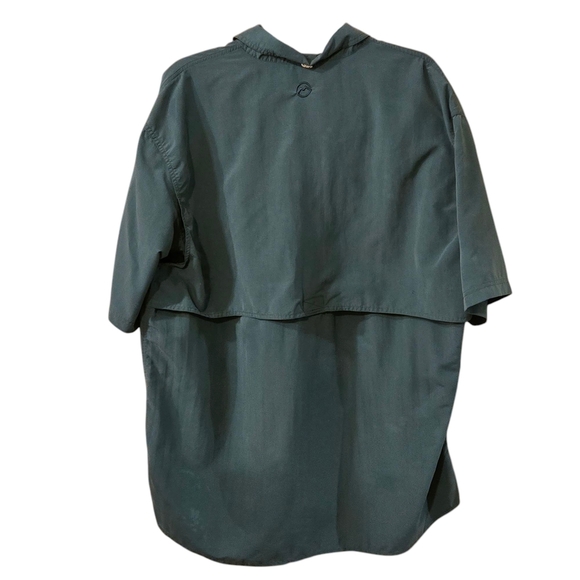 Magellan Outdoors Dark Green Fishing Shirt Lightweight Men's size XL w/ 2 FLAWS - Picture 2 of 16